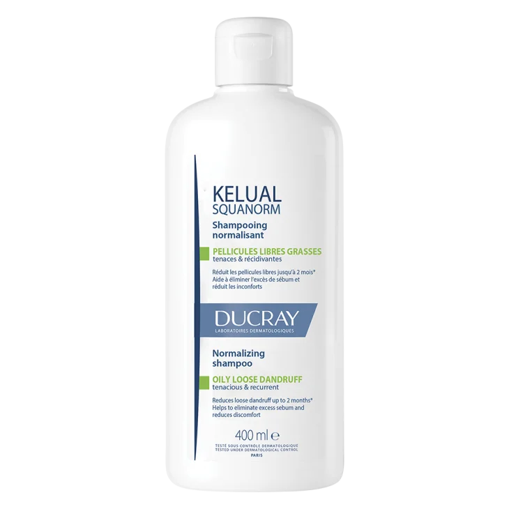 Ducray Kelual Squanorm Shampoo Trattante Regolatore Forfora Grassa 400 ml