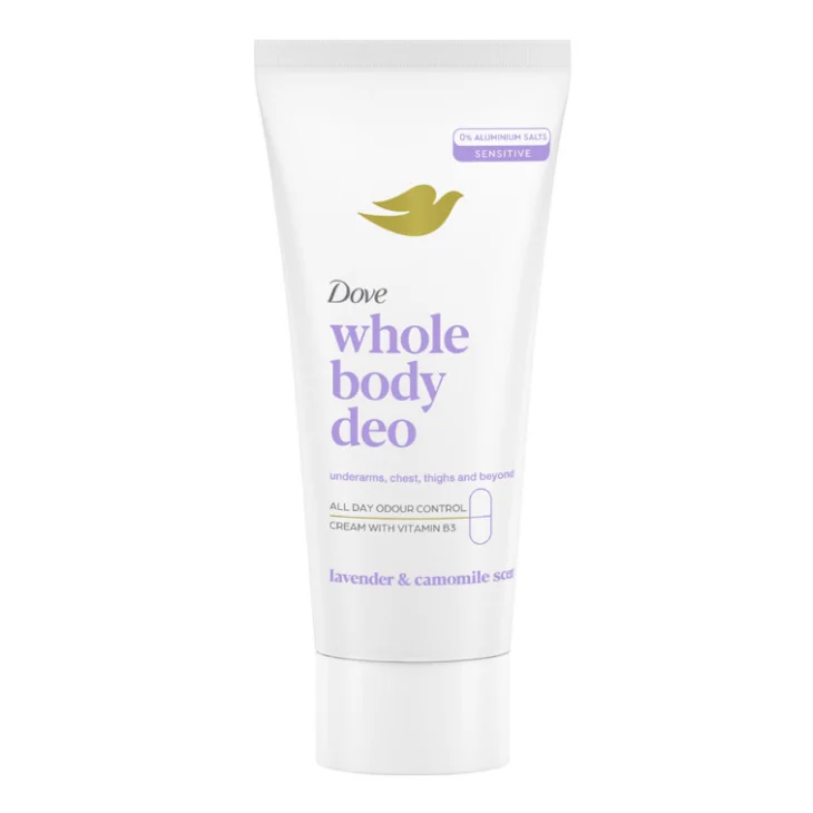 Dove Whole Body Deo Lavanda & Camomilla Crema Deodorante per Tutto il Corpo 75 Ml