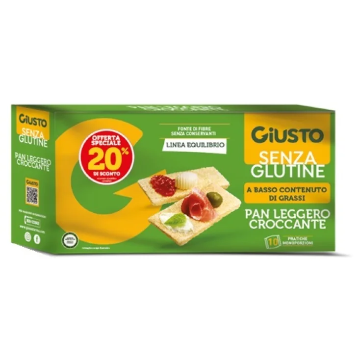 Giusto Equilibrio Senza Glutine Pan Leggero Croccante 250 g Taglio Prezzo