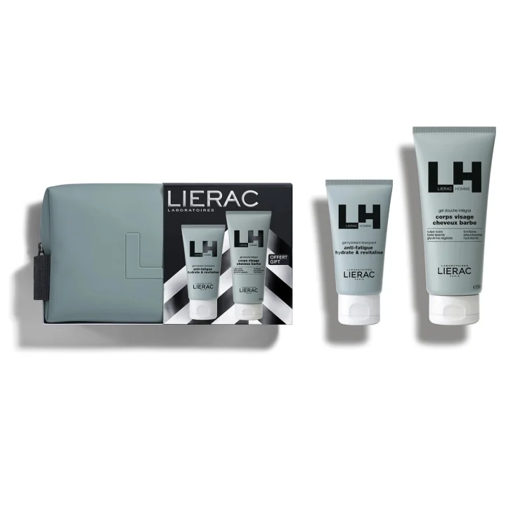 Lierac Set Natale Homme Gel Idratante + Gel Doccia Edizione Limitata
