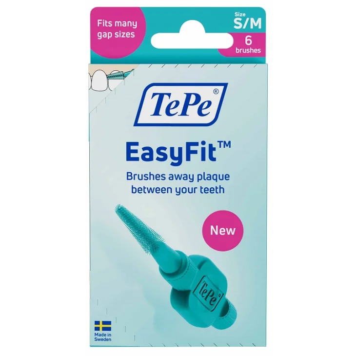 Tepe Easyfit S/M Scovolino Interdentale per Pulizia Profonda 6 pezzi Tepe Easyfit S/M Scovolino Interdentale per Pulizia Profonda 6 pezzi