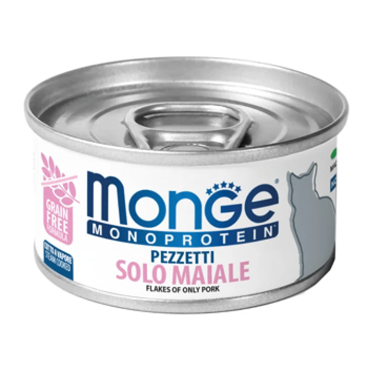 MONGE MONOPROTEIN PEZZETTI SOLO MAIALE 80 G MONGE MONOPROTEIN PEZZETTI SOLO MAIALE 80 G