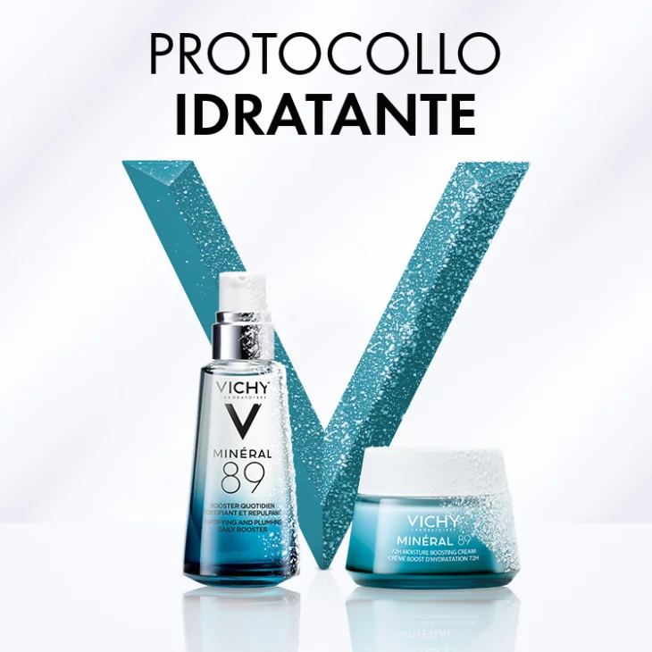 Vichy Cofanetto Regalo Boost Idratazione con Min&eacute;ral 89 Booster Siero 50ml + Min&eacute;ral 89 Crema 15ml