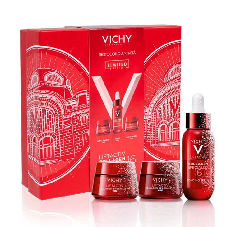 Vichy Cofanetto Spa Protocollo Antiet&agrave; Liftactiv Collagen Specialist 16 Siero 30ml + Crema Giorno 15ml + Crema Notte 15ml
