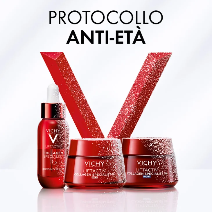 Vichy Cofanetto Spa Protocollo Antiet&agrave; Liftactiv Collagen Specialist 16 Siero 30ml + Crema Giorno 15ml + Crema Notte 15ml