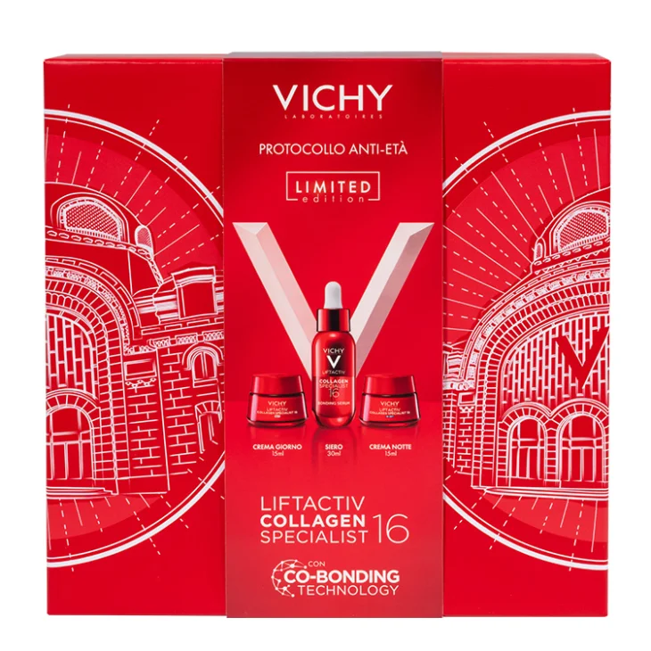 Vichy Cofanetto Spa Protocollo Antiet&agrave; Liftactiv Collagen Specialist 16 Siero 30ml + Crema Giorno 15ml + Crema Notte 15ml