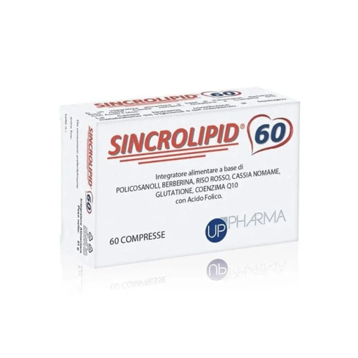 Up Pharma Sincrolipid Integratore Colesterolo e Trigliceridi 60 Compresse Nuova Formula Up Pharma Sincrolipid Integratore Colesterolo e Trigliceridi 60 Compresse Nuova Formula
