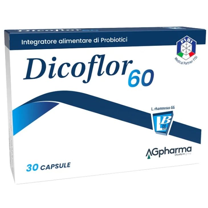 Dicoflor 60 Integratore di Probiotici per l'Equilibrio della Flora Intestinale 30 Capsule Dicoflor 60 Integratore di Probiotici per l'Equilibrio della Flora Intestinale 30 Capsule