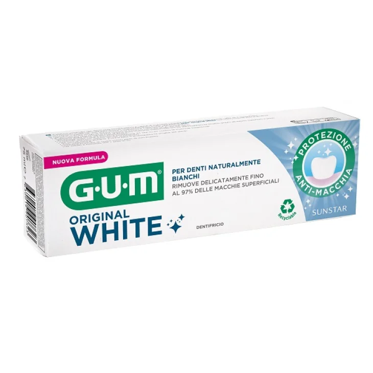 Gum Original White Dentifricio Sbiancante Nuova Formula 75 ml Gum Original White Dentifricio Sbiancante Nuova Formula 75 ml