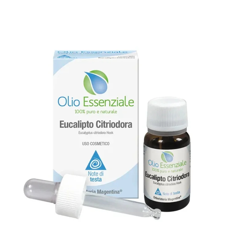 Erboristeria Magentina Olio Essenziale Eucalipto Citriodora Puro 100% 10ml