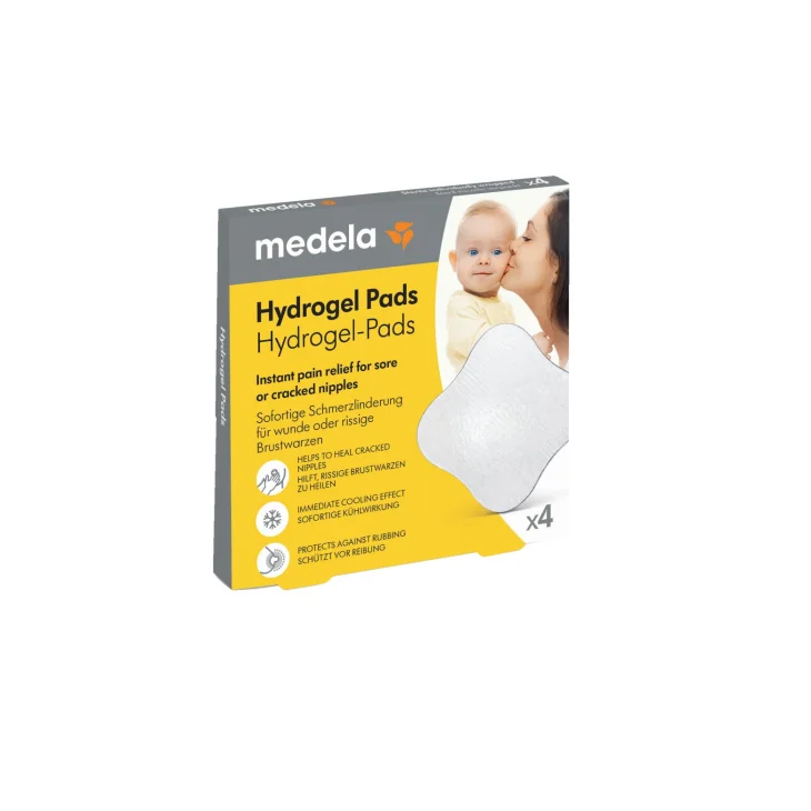 Medela Hydrogel Pads Cuscinetti per Allattamento al Seno Sollievo Immediato 4 pezzi