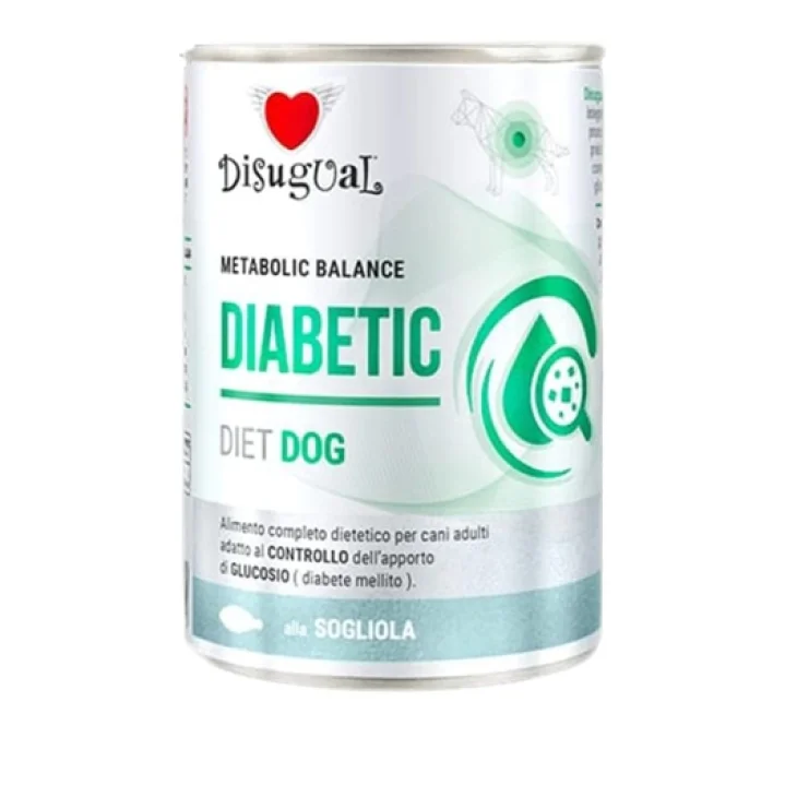 Disugual Diabetic Cibo Umido Cane Gusto Sogliola 400g Disugual Diabetic Cibo Umido Cane Gusto Sogliola 400g