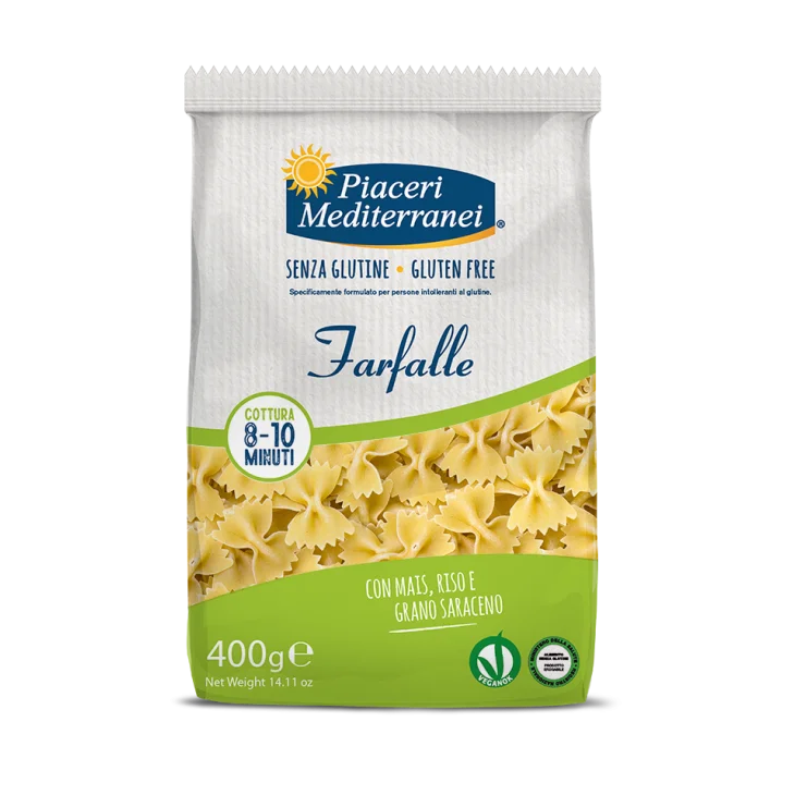Piaceri Mediterranei Farfalle Pasta Senza Glutine 400 g