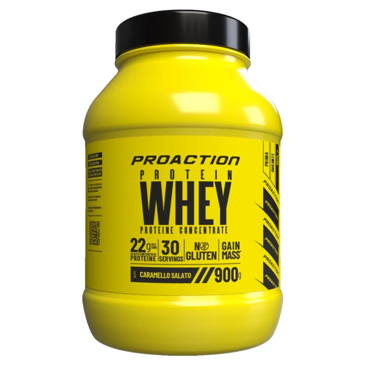 ProAction Fit Whey Protein Integratore di Proteine Gusto Caramello Salato 900 g ProAction Fit Whey Protein Integratore di Proteine Gusto Caramello Salato 900 g