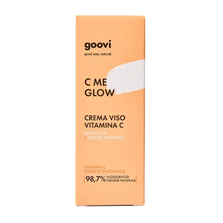 Goovi C Me Glow Crema Viso Rivitalizzante ed Energizzante Vitamina C 50 ml