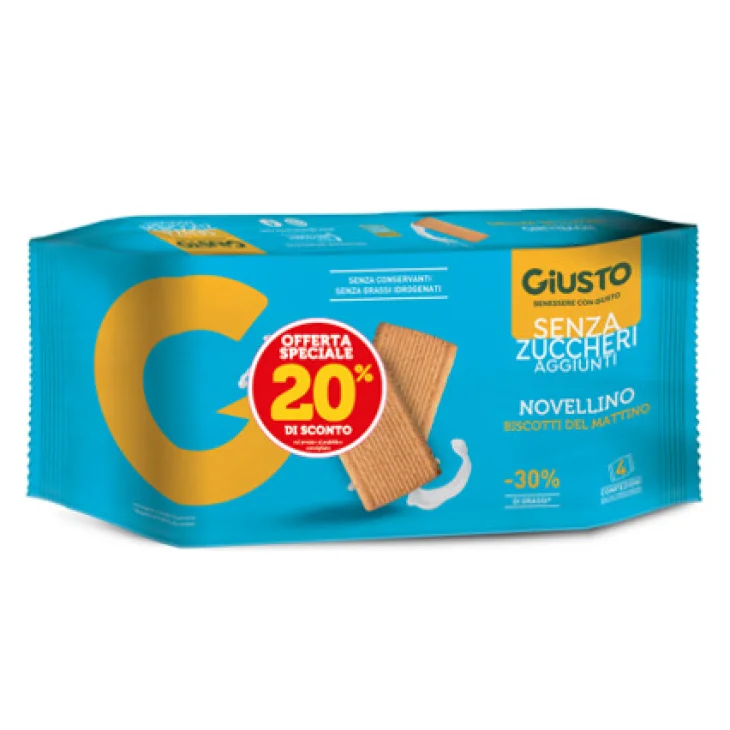 Giusto Senza Zuccheri Aggiunti Biscotti del Mattino 350 g Taglio Prezzo