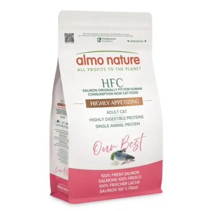 Almo Nature Hfc Crochette per Gatti Adulti Sterilizzati Gusto Salmone 300 g Almo Nature Hfc Crochette per Gatti Adulti Sterilizzati Gusto Salmone 300 g