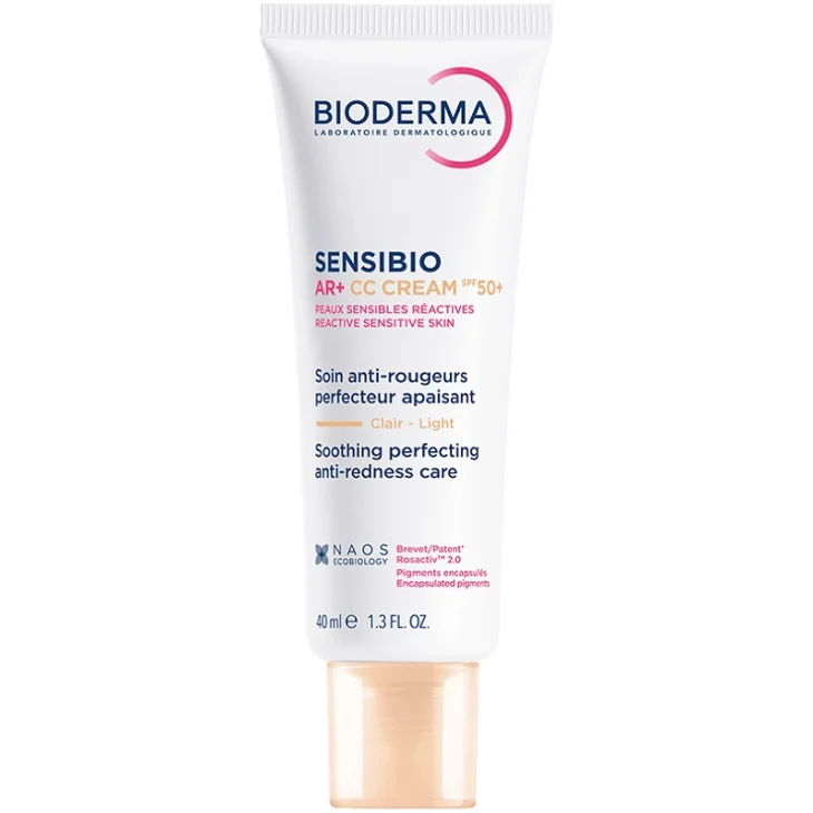 Bioderma Sensibio AR+ CC Cream spf50+ Crema Anti-Rossore per Pelle Sensibile Colore Light 40 ml