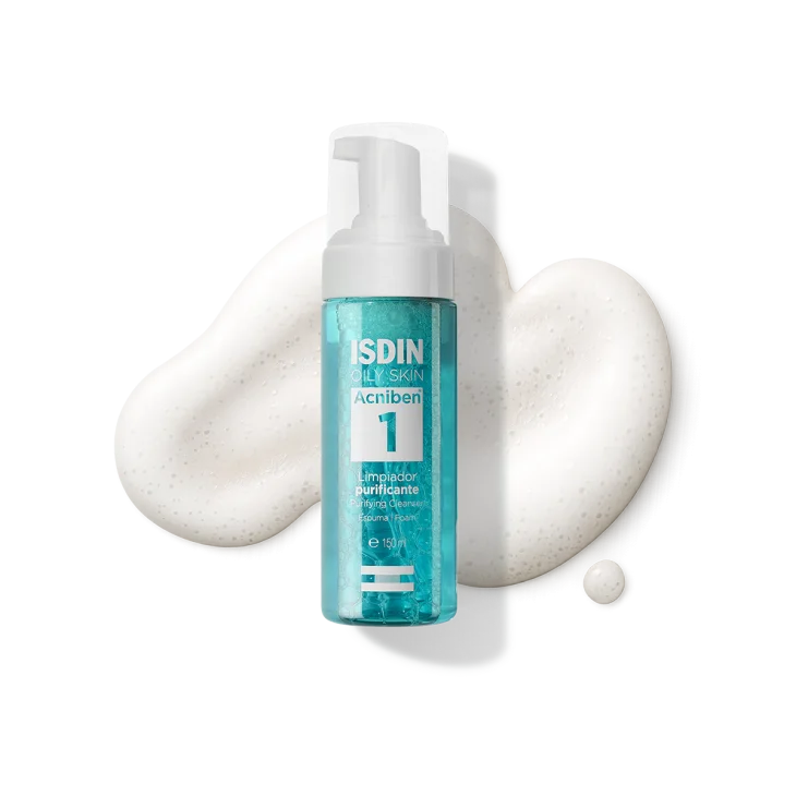 Isdin Acniben Teen Skin Purifying Cleanser Mousse Leggera Purificante Pelle Grassa e Acneica 150 ml Isdin Acniben Teen Skin Purifying Cleanser Mousse Leggera Purificante Pelle Grassa e Acneica 150 ml