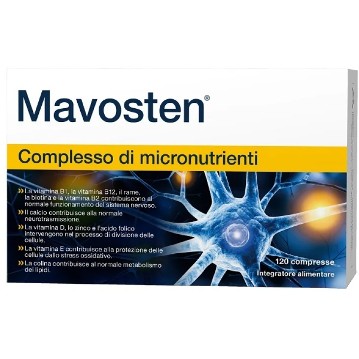 Mavosten Integratore Alimentare Micronutrienti per il Sistema Nervoso 120 Compresse