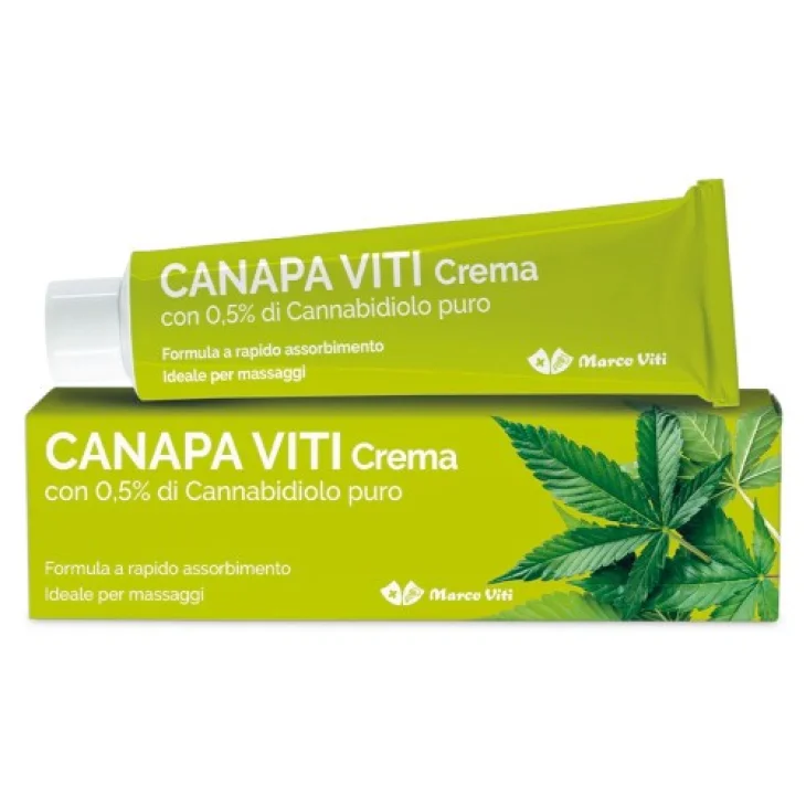 Marco Viti Canapa Viti Crema 0,5% Cannabidiolo Puro Crema Lenitiva Rigenerante 100 ml Marco Viti Canapa Viti Crema 0,5% Cannabidiolo Puro Crema Lenitiva Rigenerante 100 ml