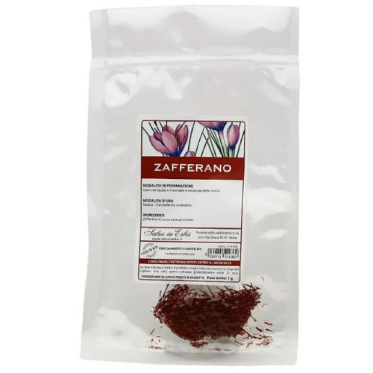 Salus In Erbis Zafferano Stimmi Spezia Alimentare Naturale Confezione 1g Salus In Erbis Zafferano Stimmi Spezia Alimentare Naturale Confezione 1g
