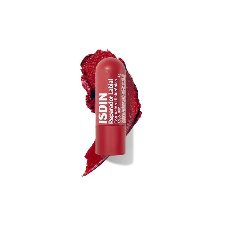 Isdin Reparador Labial Rosso Stick labbra colorato con acido ialuronico che fornisce fino a 24 ore di idratazione intensa Colore Rosso 4 grammi Isdin Reparador Labial Rosso Stick labbra colorato con acido ialuronico che fornisce fino a 24 ore di idratazione intensa Colore Rosso 4 grammi
