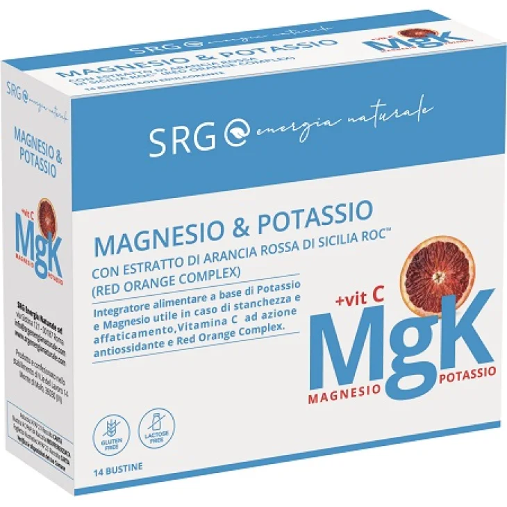 SRG Magnesio Potassio Integratore Multivitaminico 14 bustine SRG Magnesio Potassio Integratore Multivitaminico 14 bustine