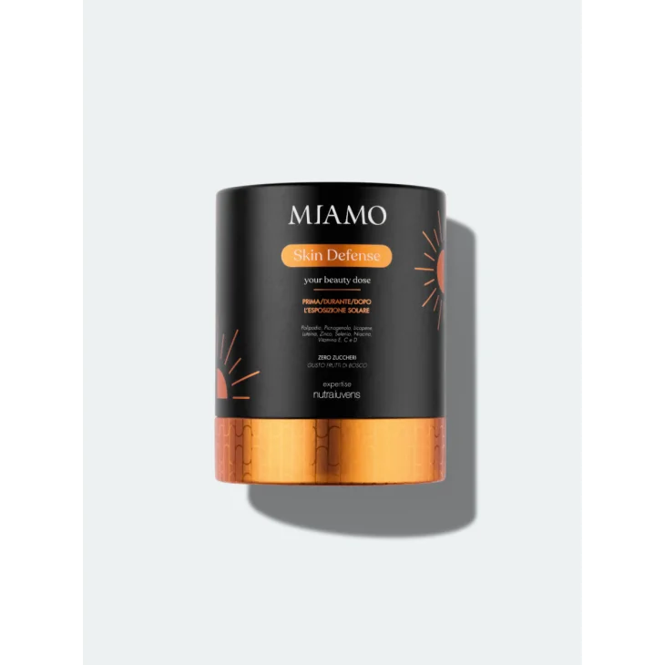 Miamo Skin Defense Integratore Fotoprotettivo per la Pelle Gusto Frutti di Bosco 30 stick