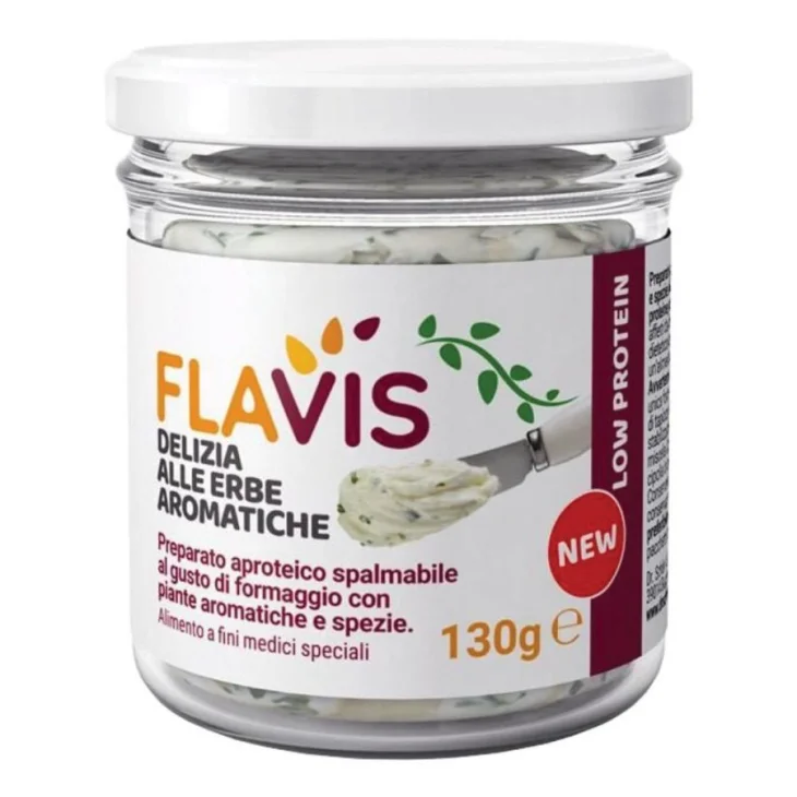 Flavis Delizia Alle Erbe Preparato Aproteico Spalmabile Al Gusto Formaggio 130 G
