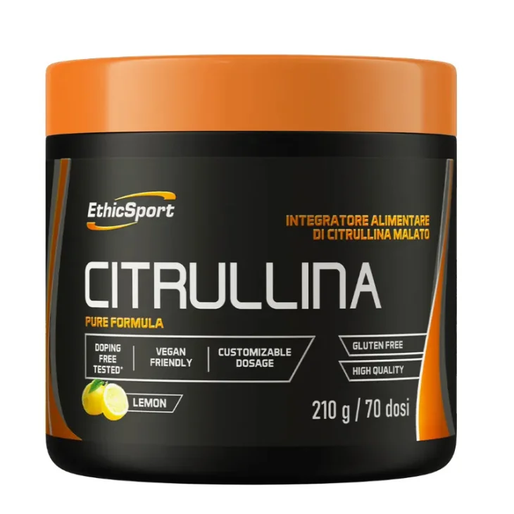 EthicSport Citrullina Integratore per ottimizzare le performance sportive Polvere 210 G