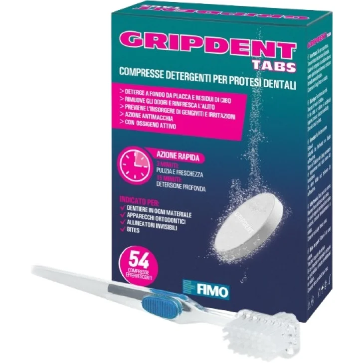 GRIPDENT TABS 54CPR+SPAZZOLINO
