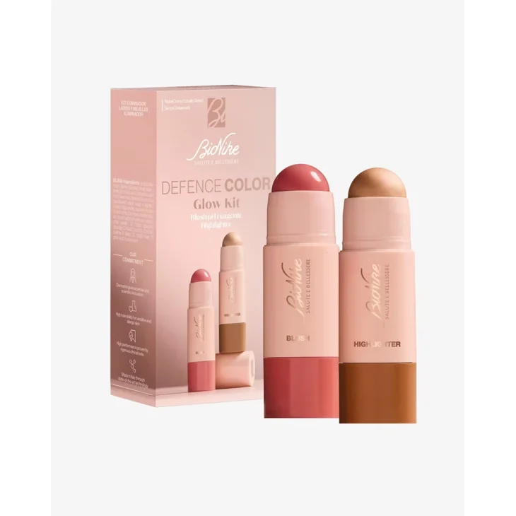 BioNike Defence Color GLOW KIT Blush Lip&Cheek pH Reagente e Illuminante 7gr + 5gr
