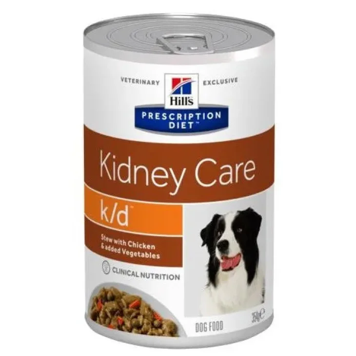 Hill's Prescription Diet Canine K/D Kidney Care Cibo Umido Per Cani Gusto Pollo 345 G Hill's Prescription Diet Canine K/D Kidney Care Cibo Umido Per Cani Gusto Pollo 345 G