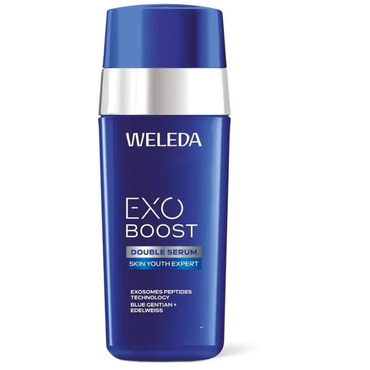 Weleda Exo Boost Siero Doppio Trattamento Viso Esosomi e Genziana Blu 30 ml