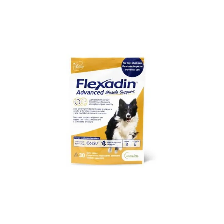 Vetoquinol Flexadin Advanced Muscle Support Integratore Muscolare E Articolare Per Cani 30 Tavolette Vetoquinol Flexadin Advanced Muscle Support Integratore Muscolare E Articolare Per Cani 30 Tavolette