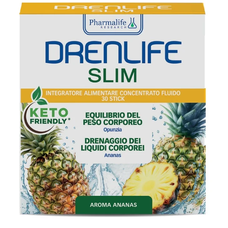 Pharmalife Research Drenlife Slim Integratore Drenante a Base di Ananas 30 Stick Pharmalife Research Drenlife Slim Integratore Drenante a Base di Ananas 30 Stick