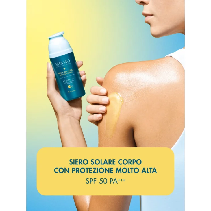 Miamo Heat & Sun Aging Body Serum Defence Siero Solare Corpo Rinfrescante Lenitivo Idratante 100 ml