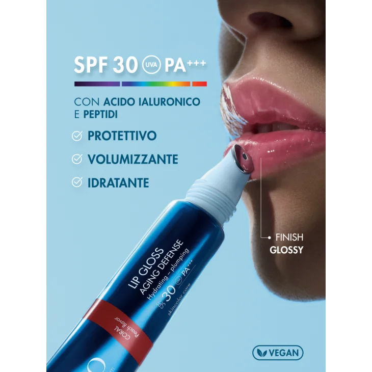 Miamo Lip Gloss Idratante con Protezione SPF30+ Colore Berry 15 ml