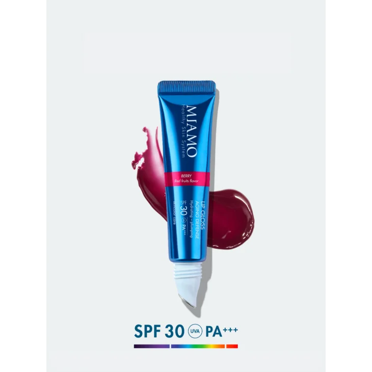 Miamo Lip Gloss Idratante con Protezione SPF30+ Colore Berry 15 ml