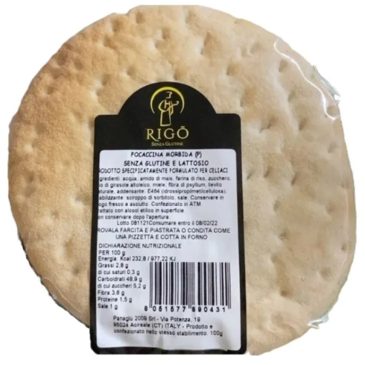 RIGO'Focaccina Morb.100g