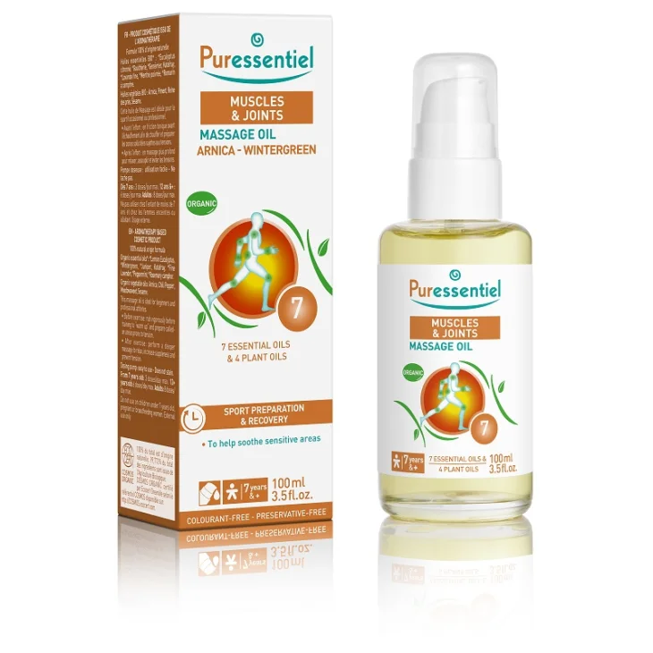 Puressentiel Pures Olio da Massaggio Biologico per Prima e Dopo lo Sforzo Muscolare 100 ml Puressentiel Pures Olio da Massaggio Biologico per Prima e Dopo lo Sforzo Muscolare 100 ml