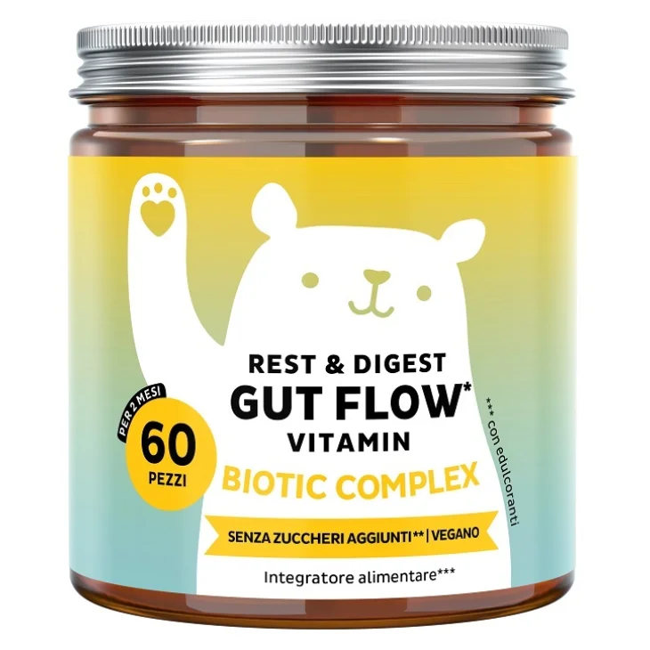 Rest & Digest Gut Flow Vitamin Integratore per Intestino Leggero 60 orsetti gommosi
