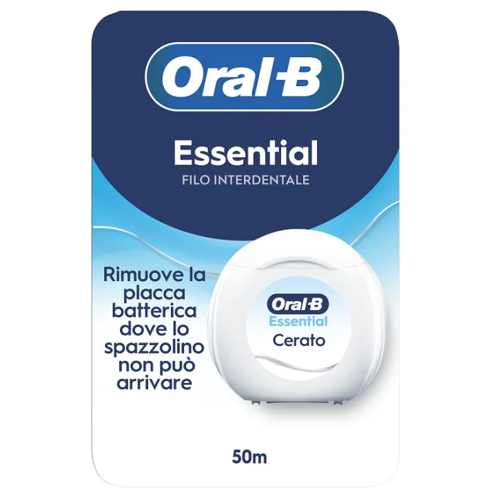 Oral B Essential Filo Interdentale Cerato Pulizia Interdentale 50 m Oral B Essential Filo Interdentale Cerato Pulizia Interdentale 50 m