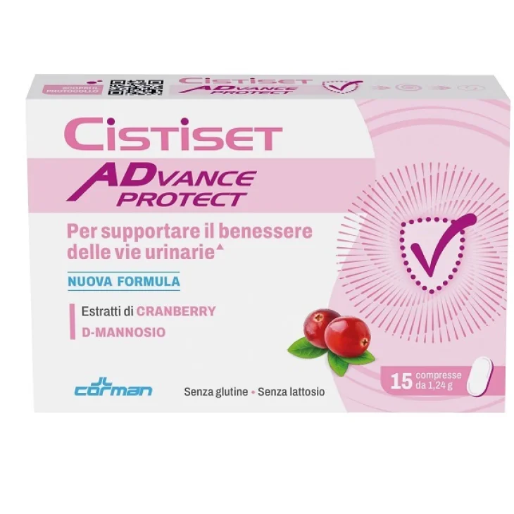 Cistiset Advance Protect integratore per il Benessere delle Vie Urinarie 15 Compresse Cistiset Advance Protect integratore per il Benessere delle Vie Urinarie 15 Compresse