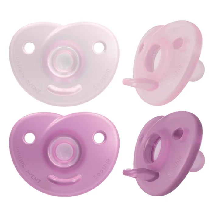 Avent Succhietti Soothie Heart Comfort Neonato 0-6 mesi Rosa e Fuxia 2 pezzi Avent Succhietti Soothie Heart Comfort Neonato 0-6 mesi Rosa e Fuxia 2 pezzi