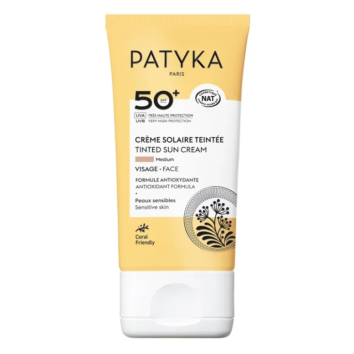 Patyka Crema Solare Viso Colorata SPF50+ Colore Medio Protezione Alta 40 ml Patyka Crema Solare Viso Colorata SPF50+ Colore Medio Protezione Alta 40 ml