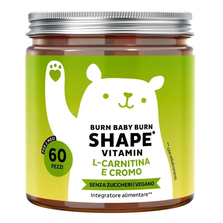 Burn Baby Burn Shape Vitamin Integratore per Metabolismo ed Energia 60 orsetti gommosi