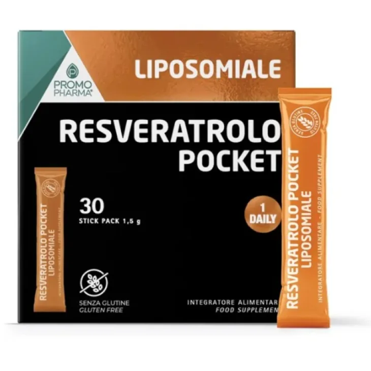 Promopharma Resveratrolo Liposomiale Integratore Alimentare A Base Di Resveratrolo 30 Stick