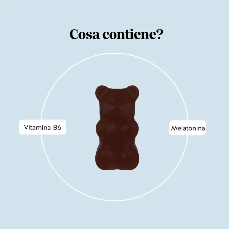 Super Snooze Sleep Vitamin con Melatonina Integratore per il buon riposo 60 orsetti gommosi